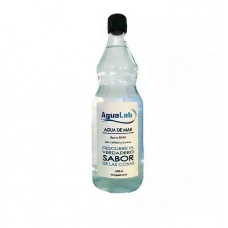 Agua de mar Envase de vidrio Agualab 1 litro