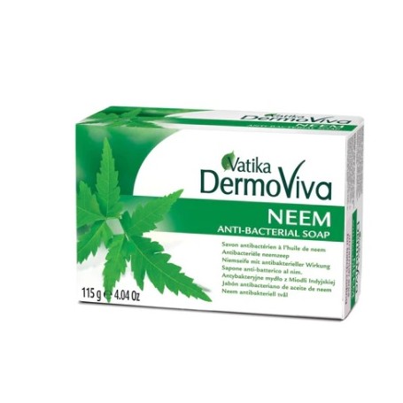 Jabón antibacteriano de Aceite de Neem - Dermoviva 115g. | Vatika
