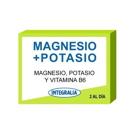 Citrato de Magnesio + Citrato de Potasio + B6 - 60 cápsulas (Integralia)