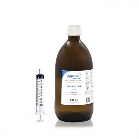 Dióxido de Cloro [ CDS  3000 ppm] 500 ml Cristal Opaco